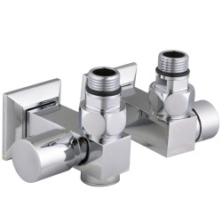 Набір Кран вентильний кутовий з американкою SOLOMON LUX 1/2″CUBE CHROM 8888_ТЕН (1уп.)