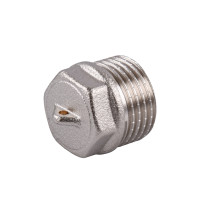 Заглушка 1/2″ С никелированная под пломбу NC302P OPTIMUM
