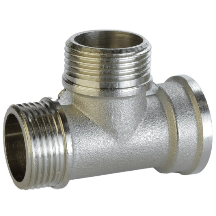 Тройник 3/4″ никелированный NT445S OPTIMUM