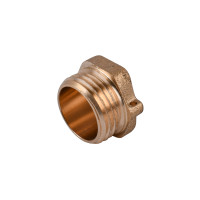 Заглушка 1/2″ С латунная под пломбу LC302P OPTIMUM