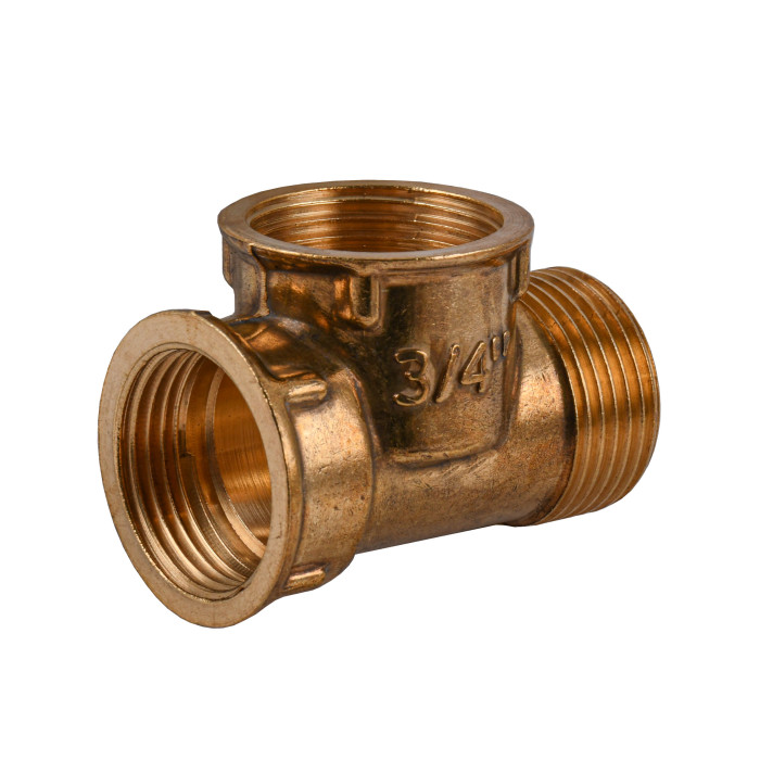 Тройник 3/4″ латунный ВВЗ LT444S OPTIMUM