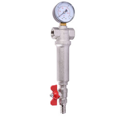 Фильтр с краном и манометром CRISTAL (RBM) 1/2” NV - 5024