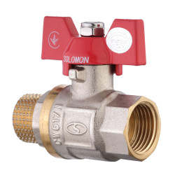Кран шаровой прямой SOLOMON 3/4″ ЗВ КБ PN40 B1008