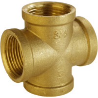 Крестовина 3/4″ ВВВВ латунная А4605-1А