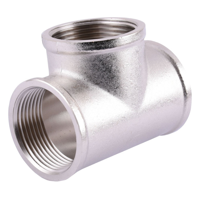 Тройник SOLOMON 3/4″ ВВВ никель 8202