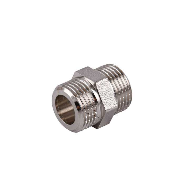 Ниппель 3/8″ ЗЗ никелированный под прокладку NN222G OPTIMUM