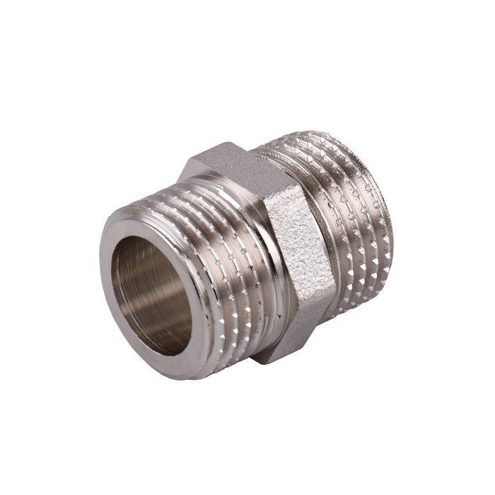 Ниппель 1/2″ ЗЗ никелированный под прокладку NN332G OPTIMUM
