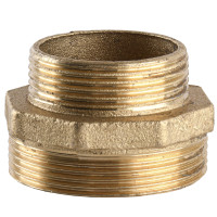 Ніпель редукційний 2″х1 1/2″ЗЗ латунний 520Б
