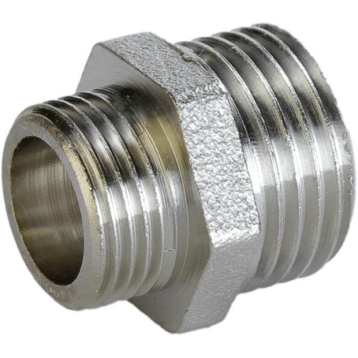 Ніпель редукційний 3/4″х1/2″ЗЗ нікельований А0511А(нк)