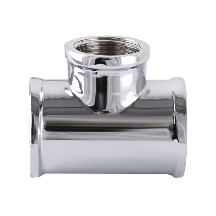 Трійник SOLOMON 1″х1/2″х1″ ВВВ хром 8202