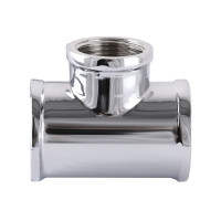 Трійник SOLOMON 3/4″х1/2″х3/4″ ВВВ хром 8202
