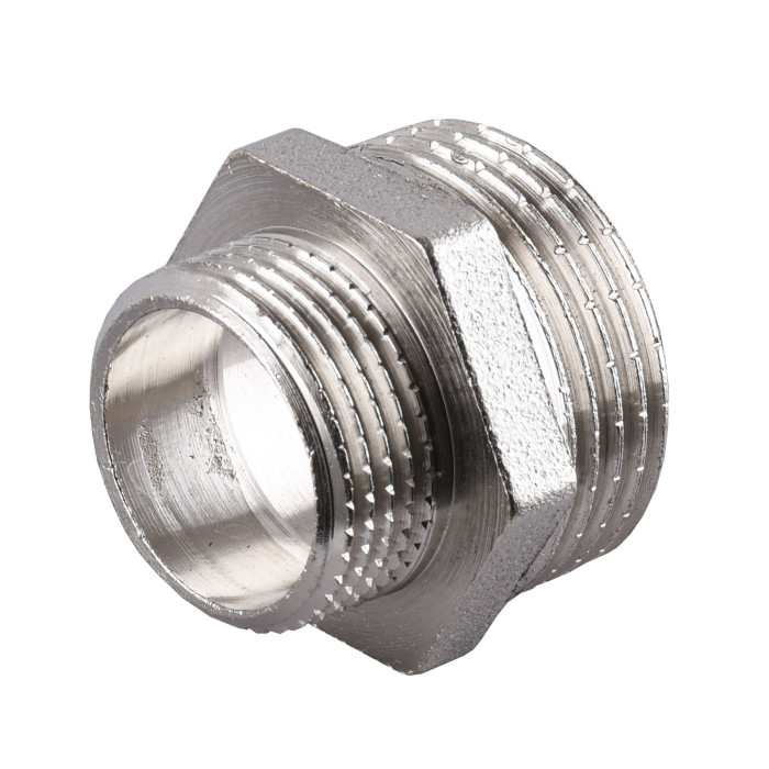 Ніпель редукційний 3/4″х1/2″ЗЗ нікельований А0511А(нк)