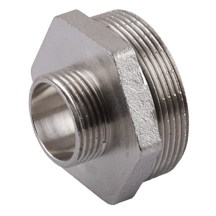 Ніпель редукційний 1 1/2″х 3/4″ЗЗ нікельований А0510А(нк)
