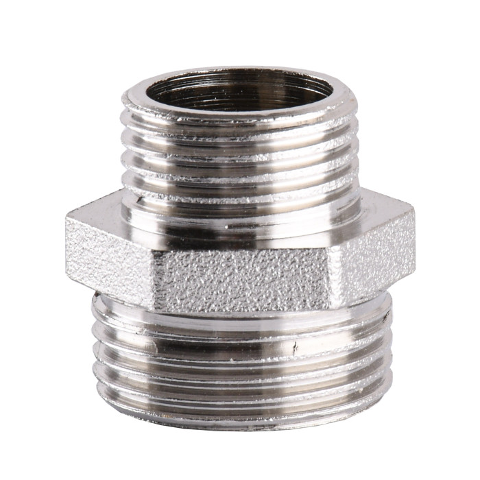 Ніпель редукційний 3/4″х1/2″ЗЗ нікельований А0511А(нк)