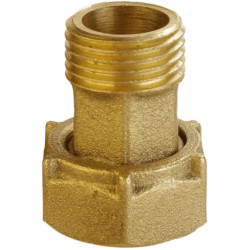 Штуцер для бытовой техники латунный 1/2″ВР х 3/8″УР без резиновой прокладки Б2705КА