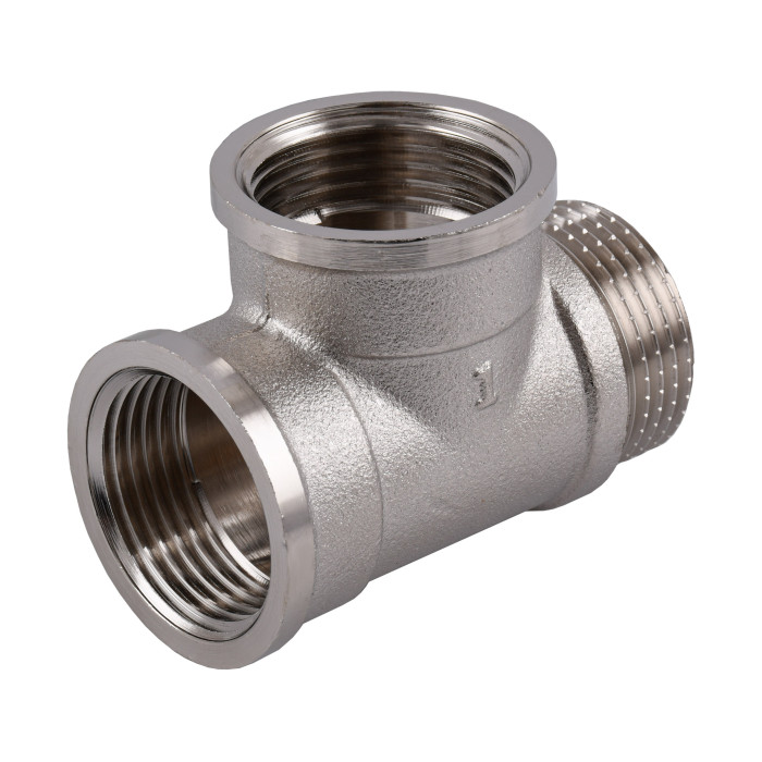 Тройник 1"ВВЗ никелированный NT554S OPTIMUM
