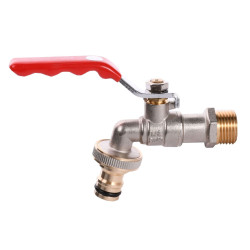 Кран шаровой для полива Q PROFESSIONAL 1/2″ NV-QP155 + коннектор быстросъемный