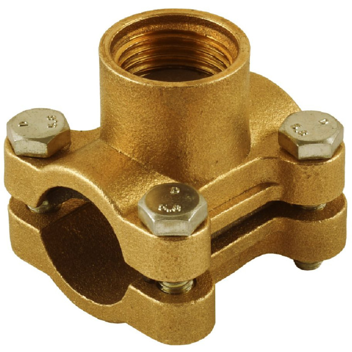 Врізання в трубу 3/4″(Ø27мм)х1/2″В латунне посилене Б3802А