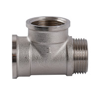 Трійник 1″ВВЗ нікельований NT554S OPTIMUM