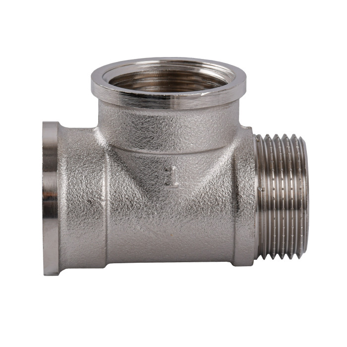 Тройник 1"ВВЗ никелированный NT554S OPTIMUM