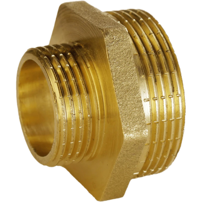 Ниппель редукционный 2″х 1 1/4″ ЗЗ латунный А0544А