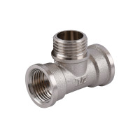 Тройник 1/2″ никелированный NT336S OPTIMUM