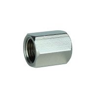 Муфта 1/4″ВВ нікельована восьмигранна NM111O OPTIMUM