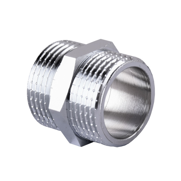 Ниппель SOLOMON 3/4″ ЗЗ хром 8205