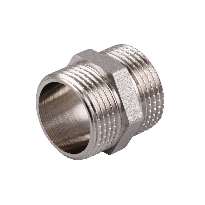 Ніпель 3/4″ЗЗ нікельований під прокладку NN442G OPTIMUM