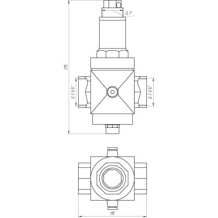 Редуктор ITAP 1 1/4” RINOX 143