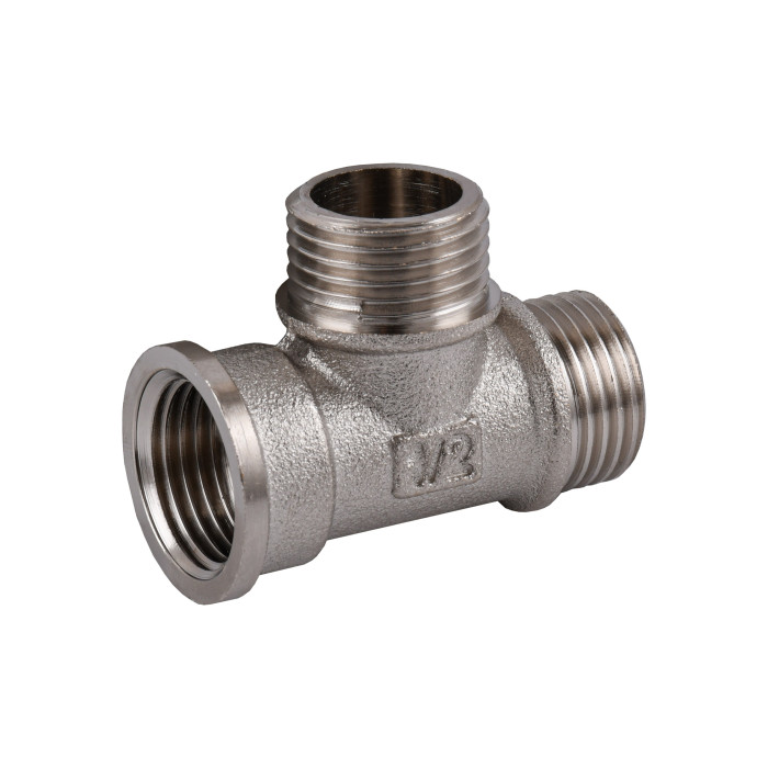 Тройник 1/2″ никелированный NT335S OPTIMUM