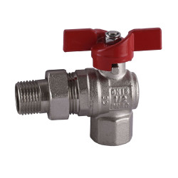 Кран шаровой угловой с американкой SELBA 1/2″ SL1543