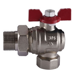 Кран шаровый ARCO 3/4″ SENA 154304 угловой с американкой