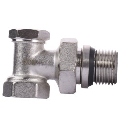 Угловой кран радиаторный ECO Technology ECO5007 (ECO5107) 1/2″ под ключ с уплотнителем