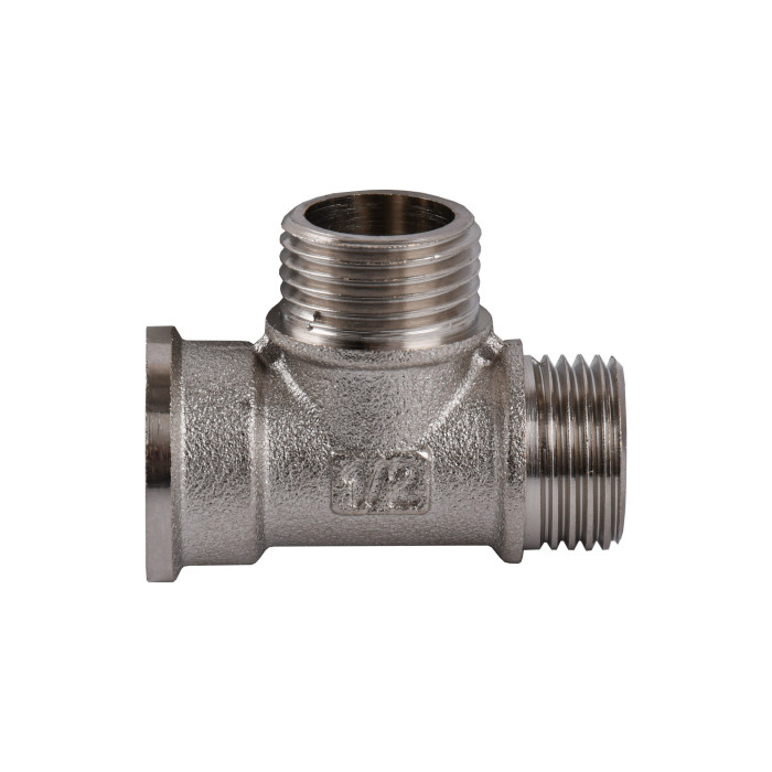 Тройник 1/2″ никелированный NT335S OPTIMUM