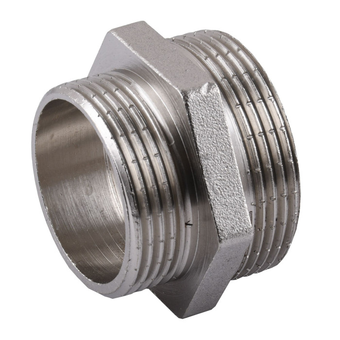 Ниппель редукционный 2″х1 1/2″ЗЗ никелированный А0545А(нк)
