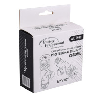 !!Набір кранів кутових кераміка PROFESSIONAL EXCLUSIVE 1/2″X1/2″ 9999 CHROME (1уп.)