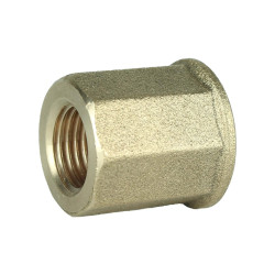 Муфта 3/8″ВВ латунная восьмигранная А0301А