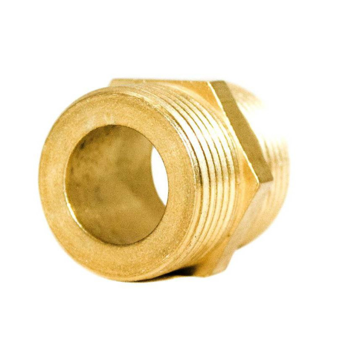 Ниппель 1/2″ ЗЗ латунный под прокладку LN332G OPTIMUM