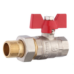 Кран шаровой прямой с американкой SOLOMON 1 1/4″ Усиленный 1042