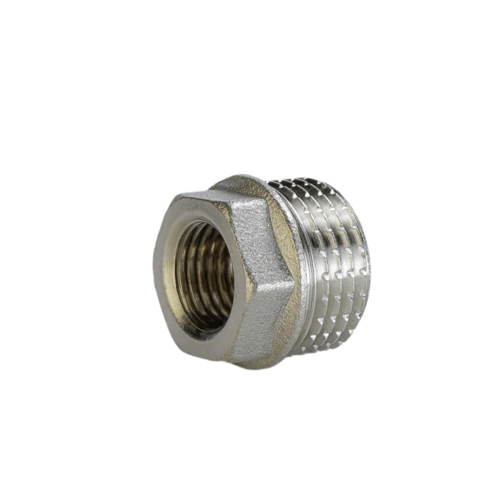 Футорка 1/2″х1/4″ЗВ нікельована (манометр) А0723А(нк)