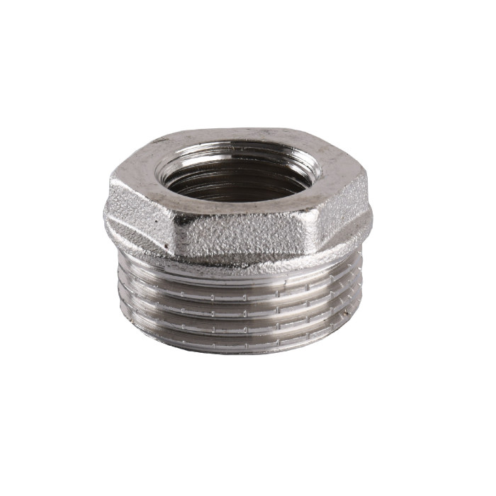 Футорка 1/2″х1/4″ЗВ нікельована (манометр) А0723А(нк)