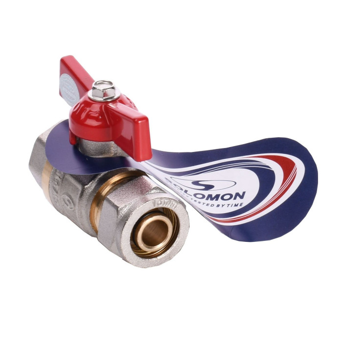 Кран шаровый SOLOMON 16х1/2” 1184 внутр. резьба