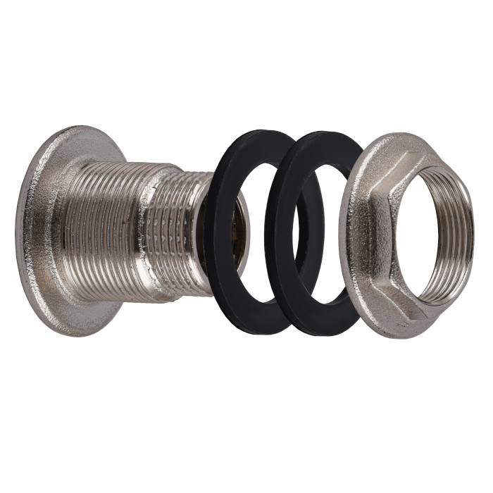 Врезка в бак 3/4″ С никелированным усиленным NO304R OPTIMUM