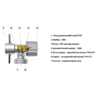 Кран шаровой угловой ARCO 1/2