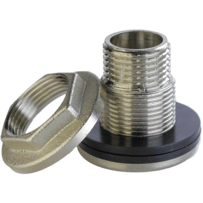 Врезка в бак 1/2″С никелированное усиленное Б5101А(нк)