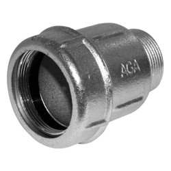 Соединение прямое зажимное с наружной резьбой DN15(19,3-22,0 мм) х 1/2″ AK AGAflex