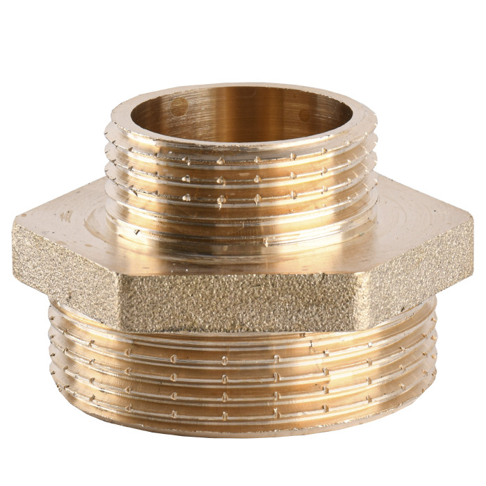 Ніпель редукційний 1 1/2″х 1″ЗЗ латунний А0509А