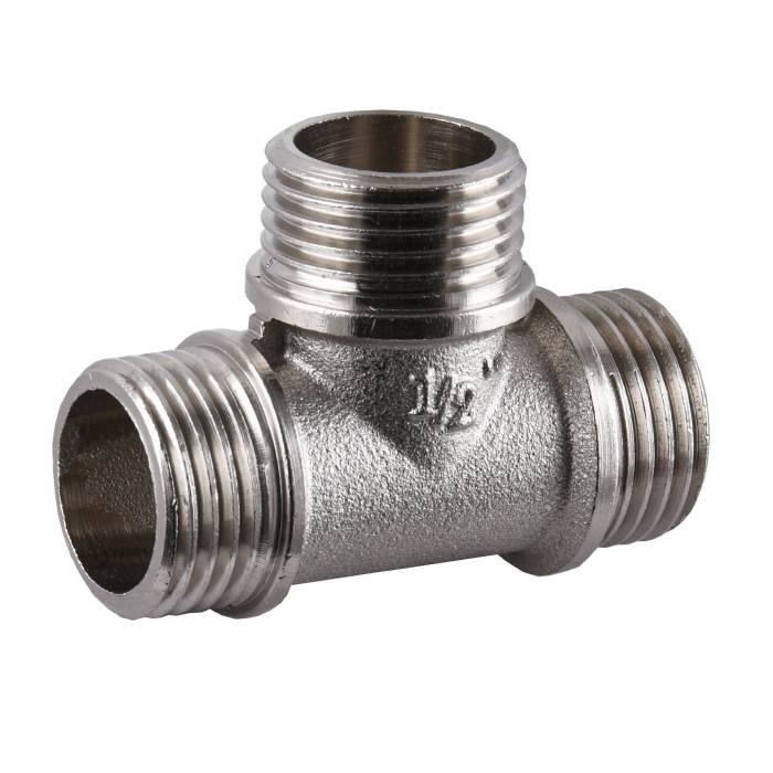 Тройник 1/2″ ЗЗЗ никелированный А0214А(нк)