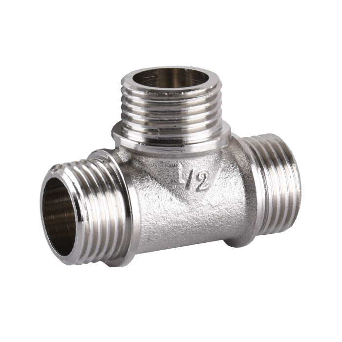 Тройник 1/2″ ЗЗЗ никелированный А0214А(нк)